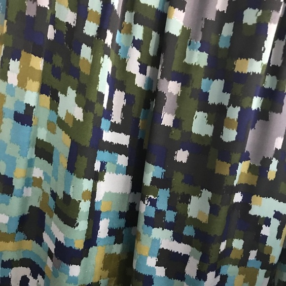 Green Print Blouse Sz M/L - Picture 5 of 8